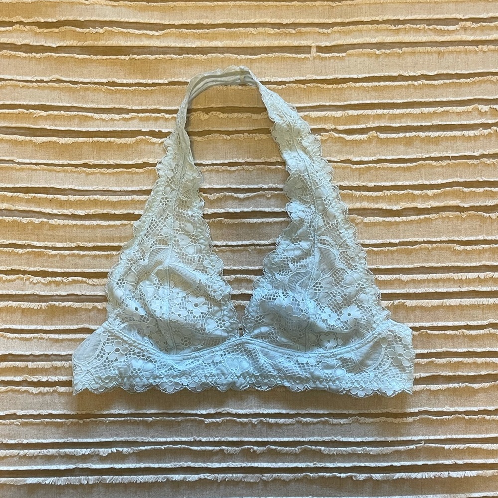 Free People Lace Halter Bra